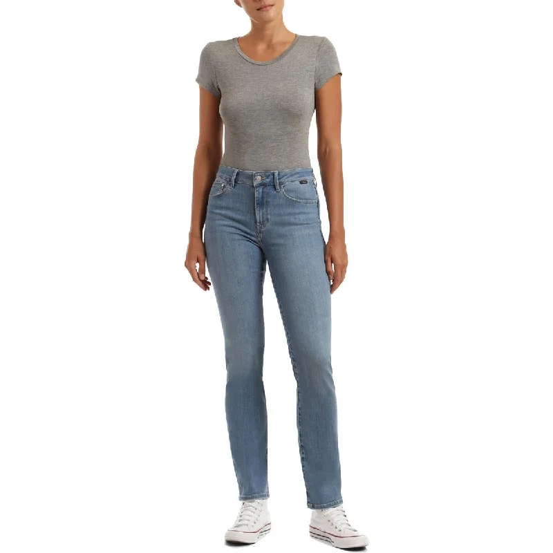 Shop and Save Mavi Womens Kendra High Rise Everyday Straight Leg Jeans