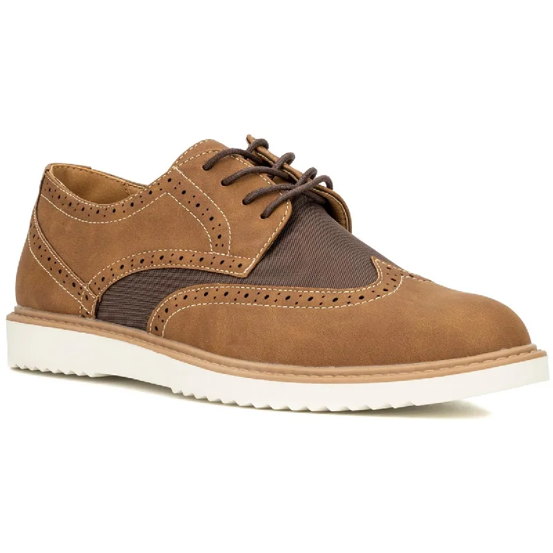 Don’t Miss Out New York & Company Mens Tyler Faux Leather Lace-Up Loafers