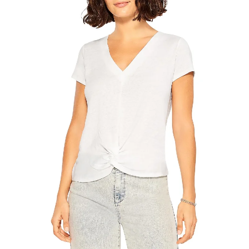 Mega Sale Nic + Zoe Womens Front Knot Casual Pullover Top