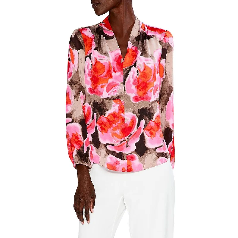 Clearance Items Nic + Zoe Womens Shirt V Neck Pullover Top