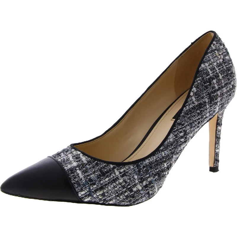 Nine West Womens Nenda Woven Cushioned Footbed Pumps