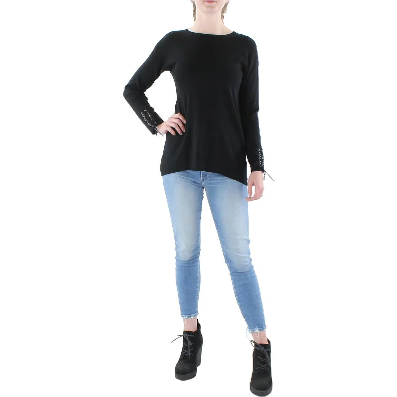 Stock Clearance Philosophy Womens String Sleeve Ribbed Pullover Top