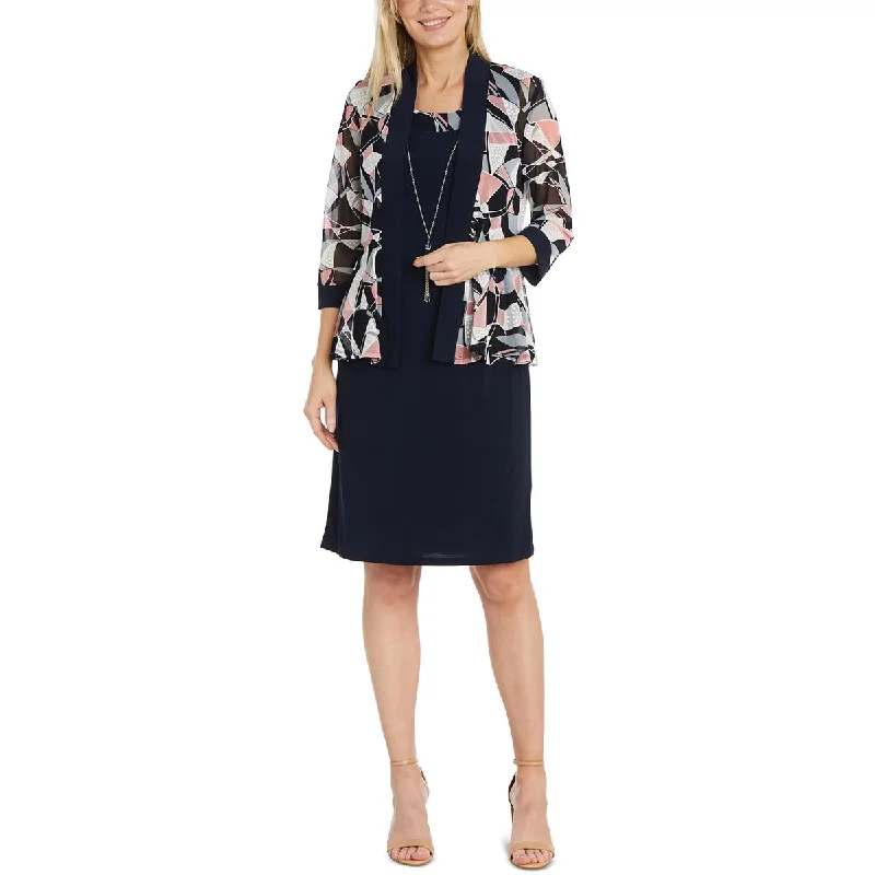 Act Fast R&M Richards Womens   2PC Midi Sheath Dress