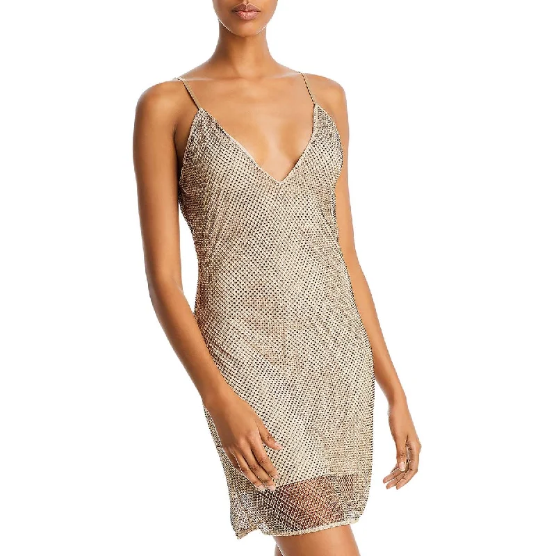 TIME-Limited Offer Ramy Brook Womens Embellished Mini Cocktail And Party Dress
