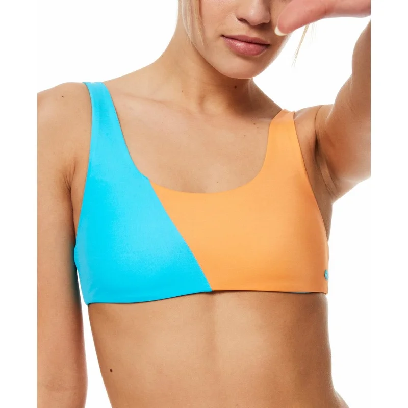 Markdowns Roxy Womens Colorblock Bralette Bikini Swim top