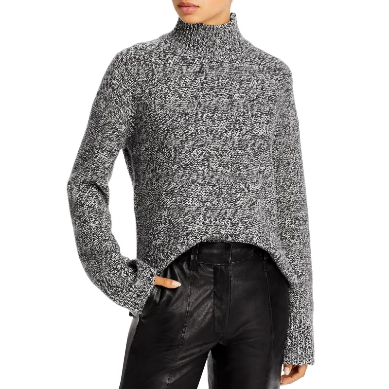 Clearance Sale Theory Womens Karenia Cashmere Marled Funnel-Neck Sweater