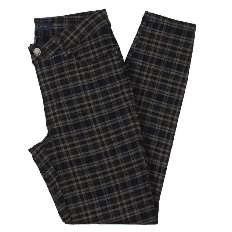 Special Price Tommy Hilfiger Womens Tribeca Plaid Stretch Skinny Pants