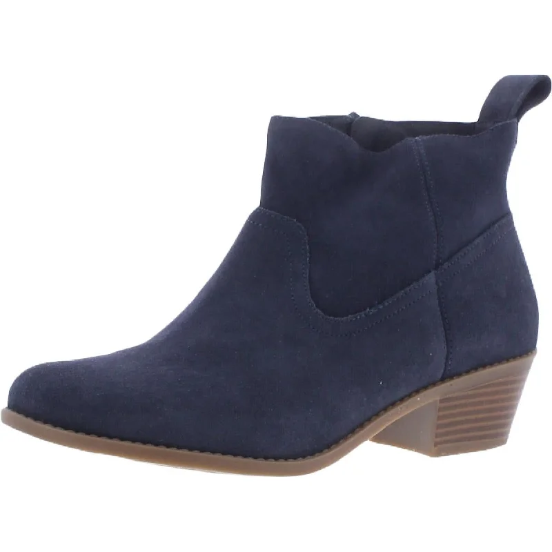 Price Reduction Vionic Womens Joy Vera Zipper Stacked Heel Booties