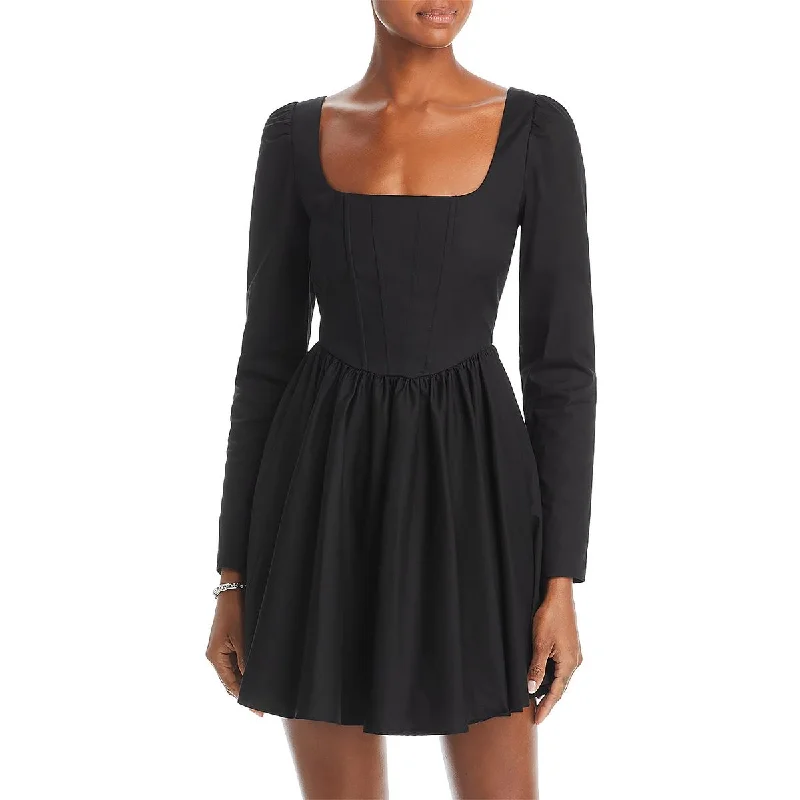 Buy More, Save More WAYF Womens Marie Corset Seamed Mini Fit & Flare Dress
