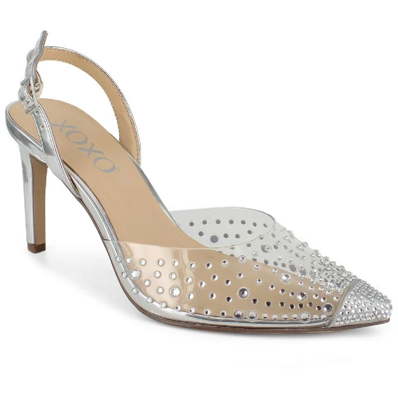 Incredible Offers XOXO Womens Lilly Ankle Strap Pointed Toe Pumps