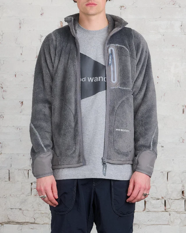 Quick Sale and wander Polartec High Loft Fleece Jacket Dark Gray