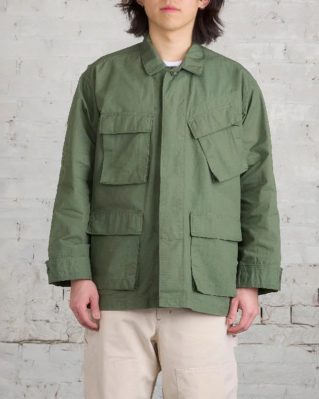 Buy Now Engineered Garments BDU Jacket Cotton Olive Ripstop