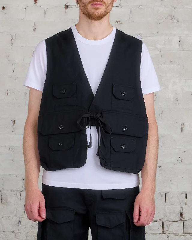 Markdown Madness Engineered Garments Fowl Vest Cotton Brush HB Black