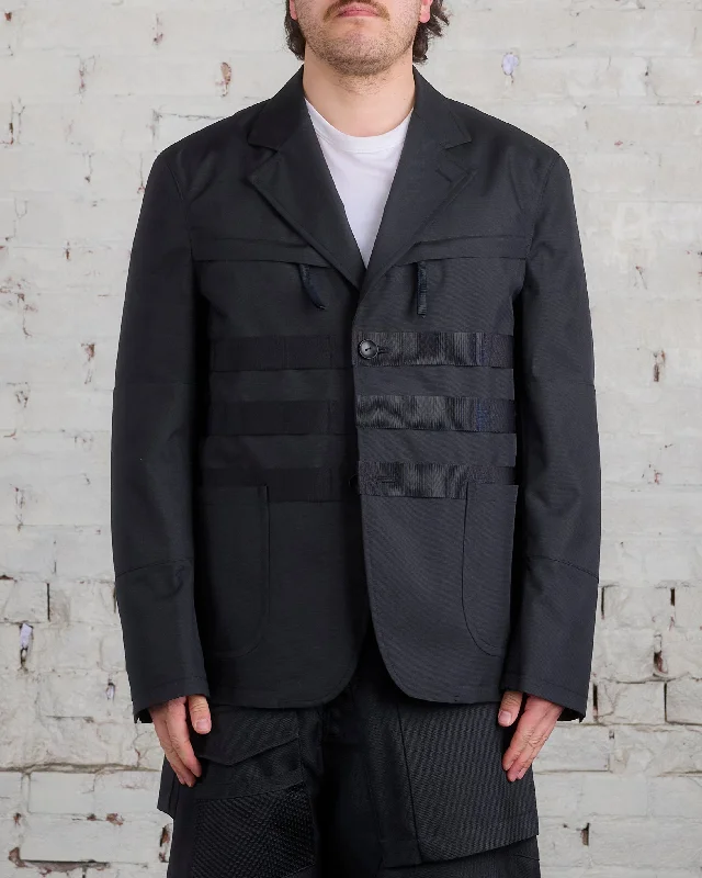 Don't Wait Junya Watanabe MAN Poly Oxford Utility Blazer Black