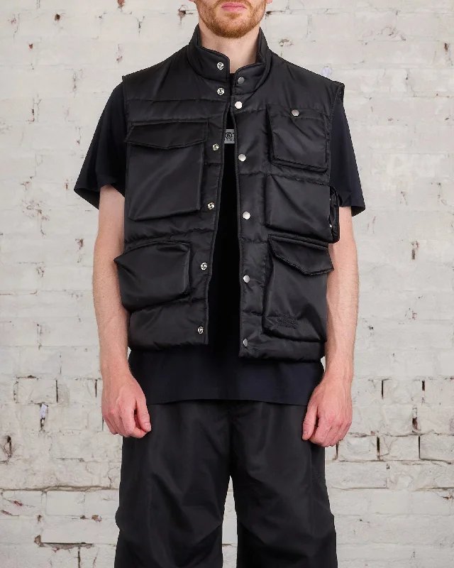 Bargain Bin Maison Margiela MM6 Padded Cargo Vest Black