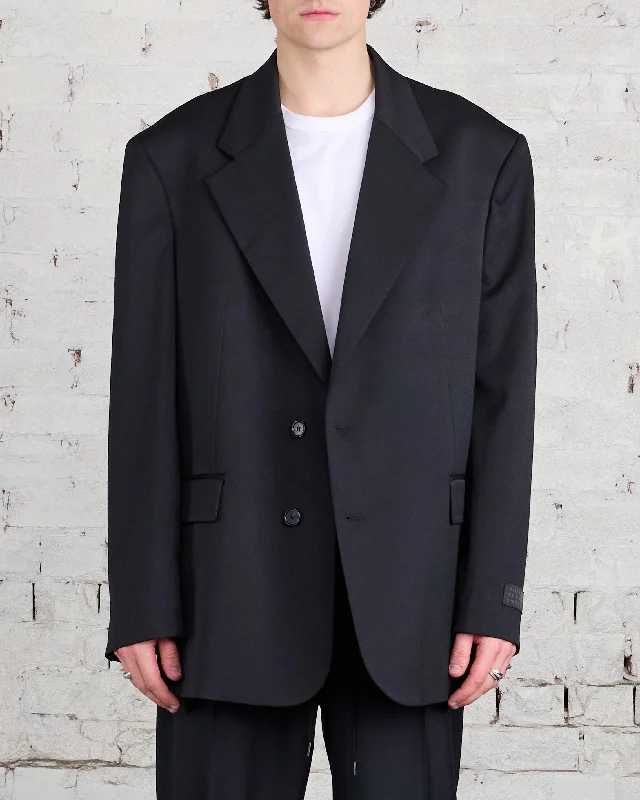 Markdowns MM6 Maison Margiela Poly Wool Blazer Black