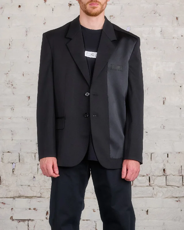 Closeout Sale Maison Margiela MM6 Tailoring Logo Blazer Black
