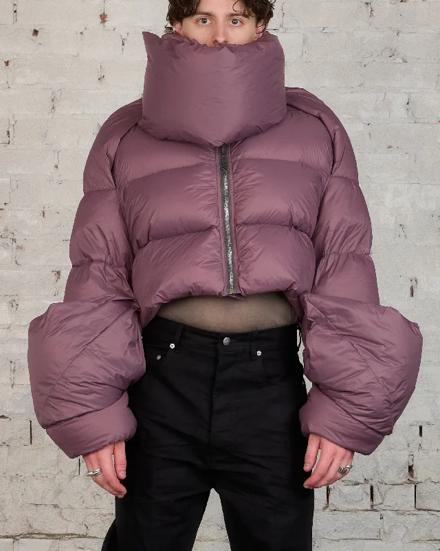 Unbeatable Prices Rick Owens Babel Mountain Cropped Duvet Jacket Nylon Amethyst