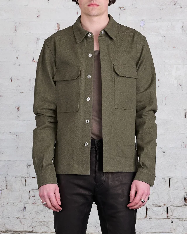 Can't Miss Rick Owens Bonotto Cropped Outershirt CTW Olive Drab