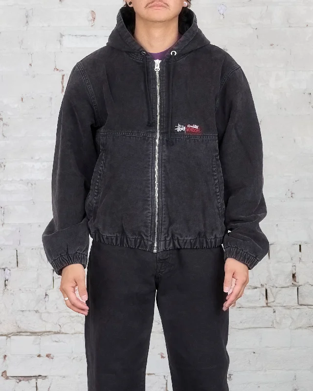 Super Bargain Stussy Insulated Canvas Work Jacket Black