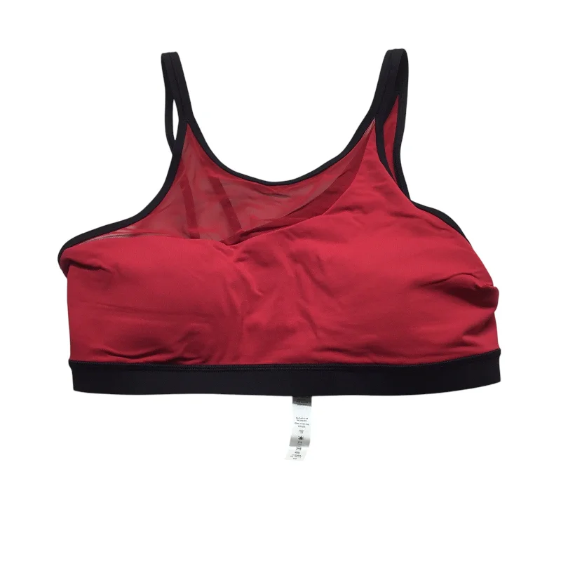 Weekend Deal Athletic Bra By Lululemon In Black & Red, Size: 10