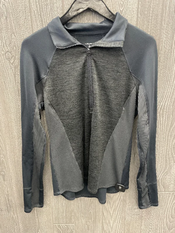 Midnight Madness Athletic Jacket By Layer 8 In Grey, Size: M