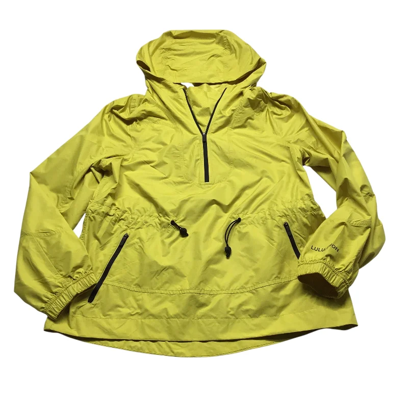 Steals and Deals Athletic Jacket By Lululemon In Yellow, Size: 4