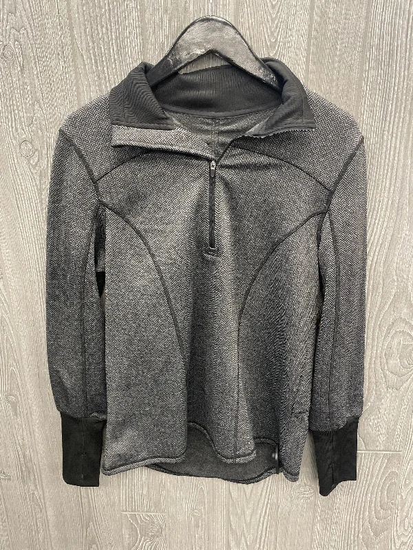Super Deal Athletic Sweatshirt Collar By Cmf In Black & Grey, Size: M