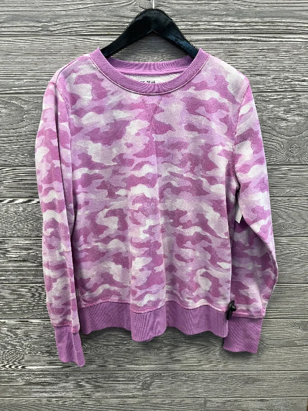 Online Exclusive Athletic Sweatshirt Crewneck By Tek Gear In Purple, Size: M