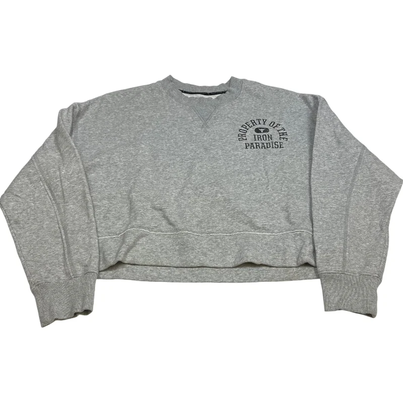 Exclusive Offers Athletic Sweatshirt Crewneck By Under Armour In Grey, Size: M