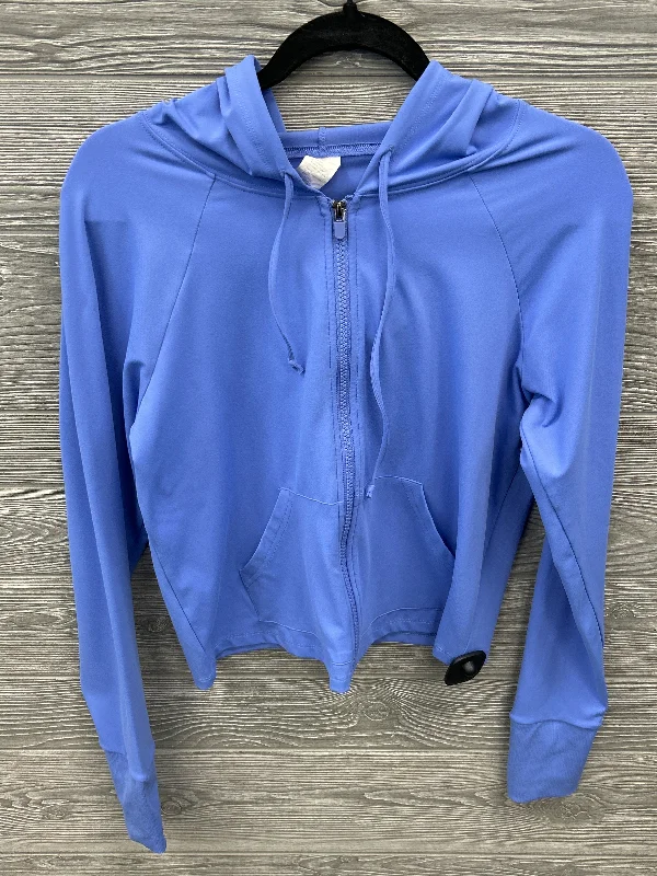 Price Drop Alert Athletic Sweatshirt Hoodie By Fabletics In Blue, Size: L