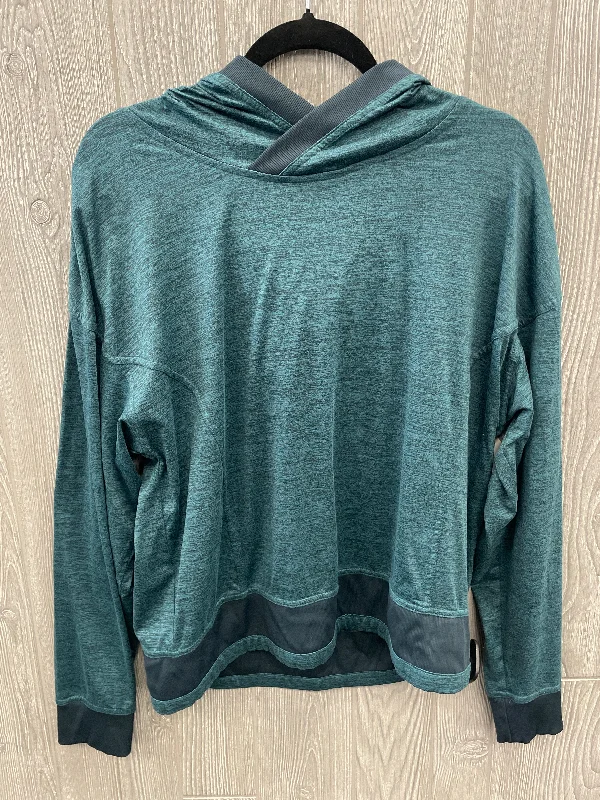 Stock Clearance Athletic Sweatshirt Hoodie By Mondetta In Green, Size: L