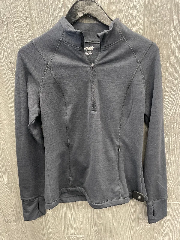 Price Cut Athletic Top Long Sleeve Collar By Avia In Grey, Size: M