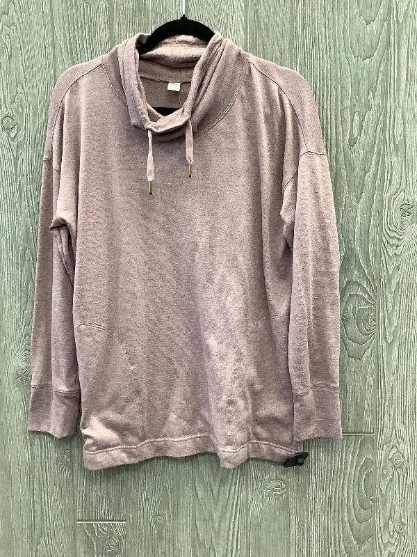 Special Savings Athletic Top Long Sleeve Collar By Old Navy In Purple, Size: L
