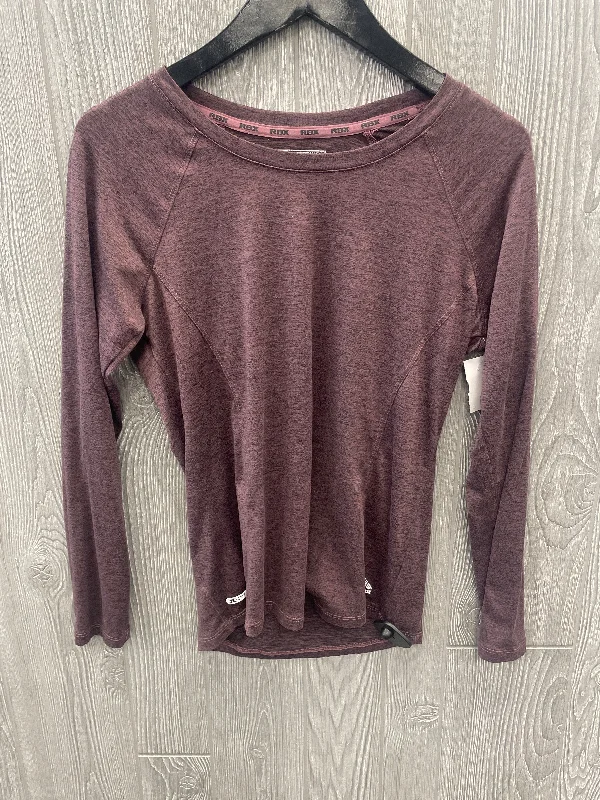 Savings Spectacular Athletic Top Long Sleeve Collar By Rbx In Purple, Size: S