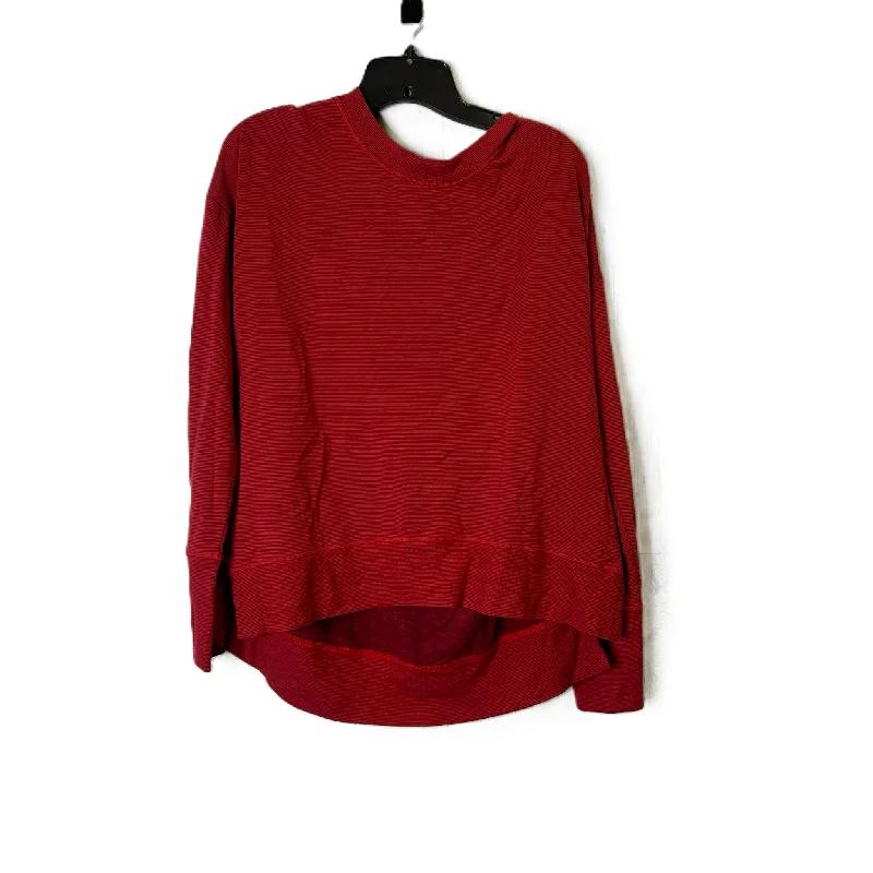 Daily Specials Athletic Top Long Sleeve Crewneck By Athleta In Red, Size: L