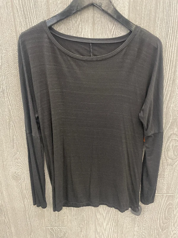 Special Savings Athletic Top Long Sleeve Crewneck By Athletic Works In Black, Size: M