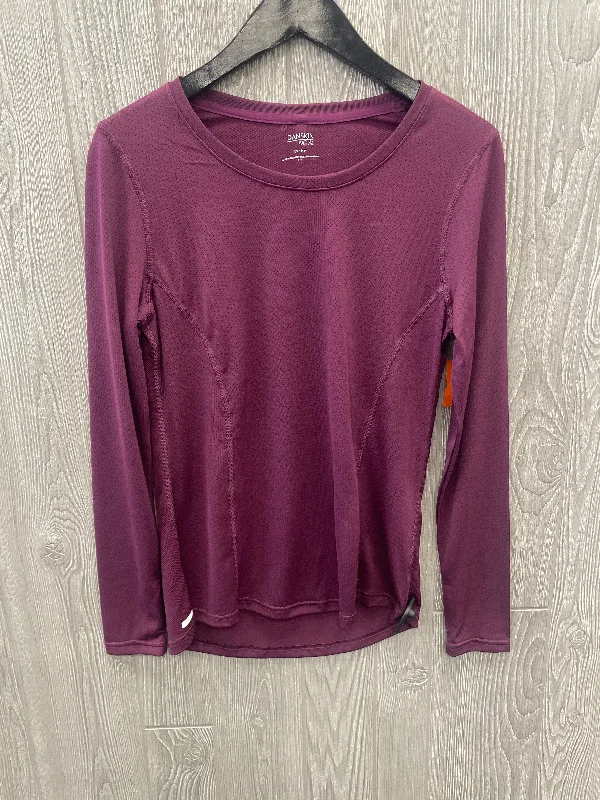 Special Buy Athletic Top Long Sleeve Crewneck By Danskin Now In Purple, Size: S
