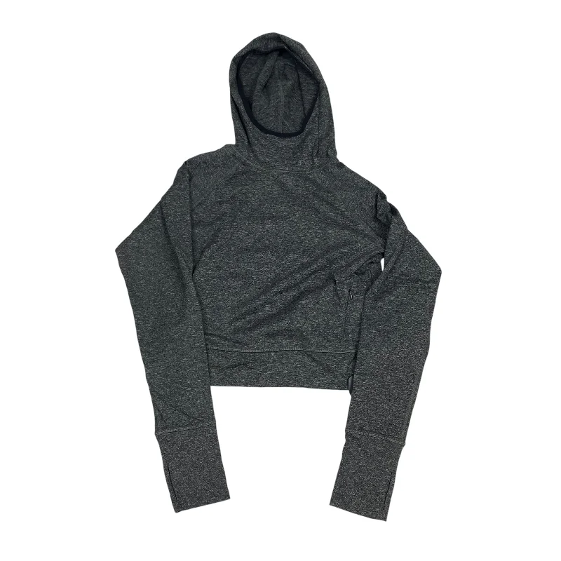 Savings Event Athletic Top Long Sleeve Hoodie By Old Navy In Grey, Size: M