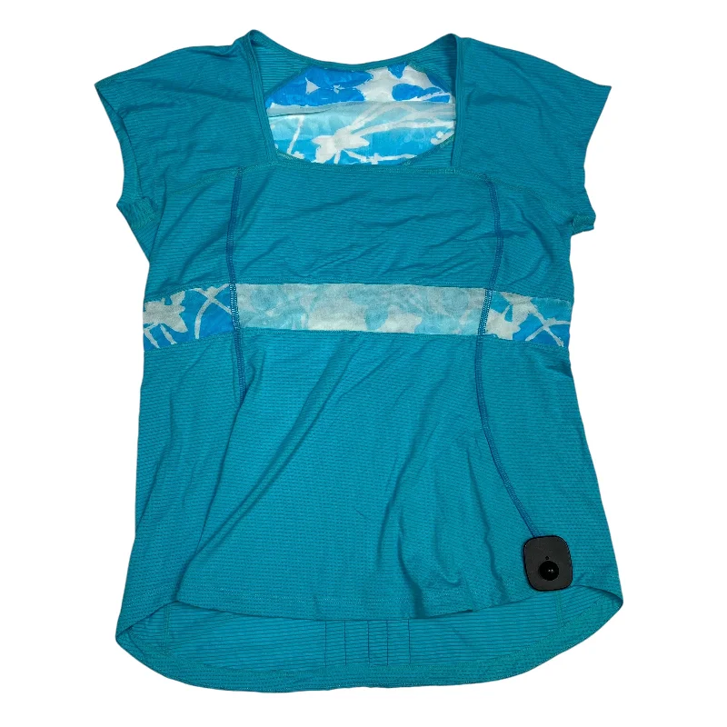 Deal Dash Athletic Top Short Sleeve By Lululemon In Blue, Size: 12