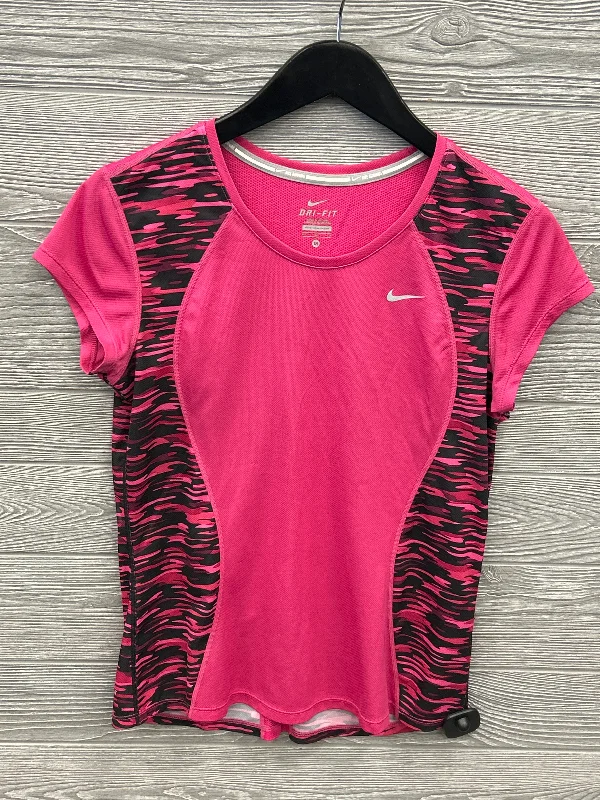 Fantastic Offers Athletic Top Short Sleeve By Nike Apparel In Pink, Size: M