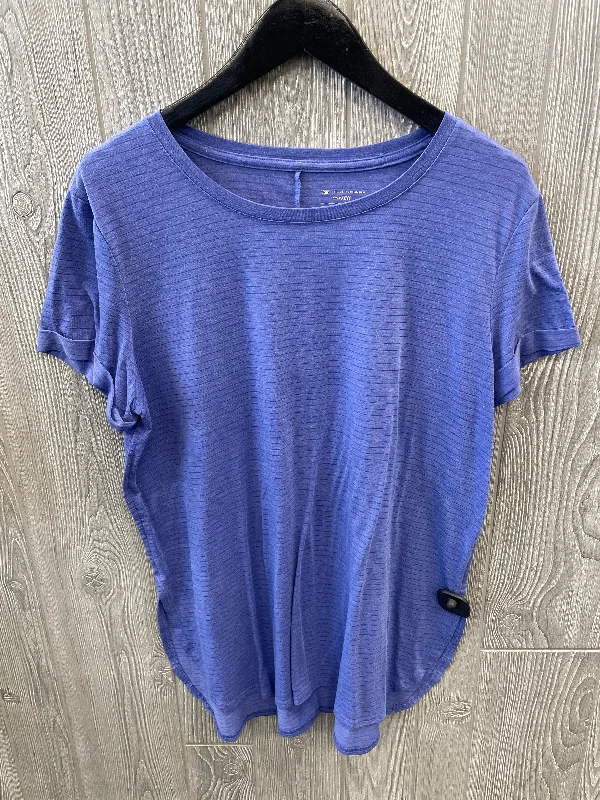 Extra Discounts Athletic Top Short Sleeve By Tek Gear In Purple, Size: L