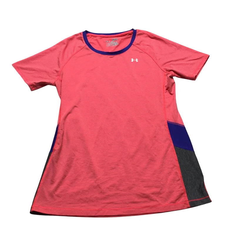 Midnight Sale Athletic Top Short Sleeve By Under Armour In Pink, Size: M