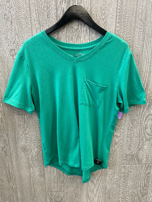 Unbeatable Prices Athletic Top Short Sleeve By Zyia In Green, Size: L