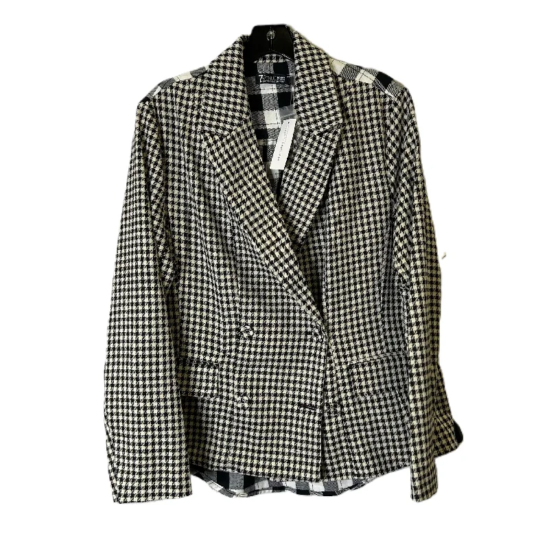 Deal Mania Blazer By New York And Co In Black & White, Size: L