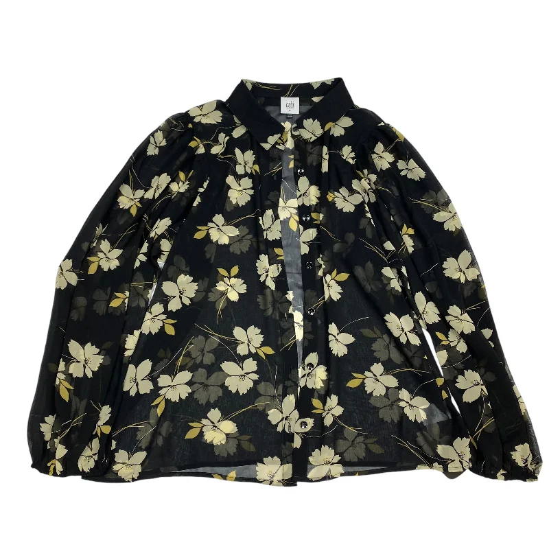 Exclusive Offers Blouse Long Sleeve By Cabi In Black, Size: M