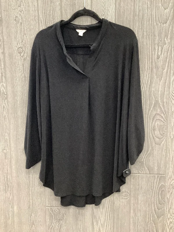Act Now Blouse Long Sleeve By Cato In Black, Size: 18