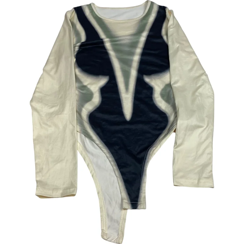 Customer Appreciation Sale Bodysuit By Micas In Cream, Size: S