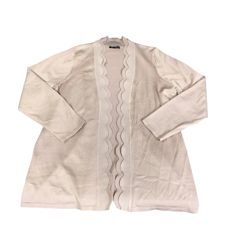 Reduced Prices Cardigan By Cable And Gauge In Pink, Size: 1x