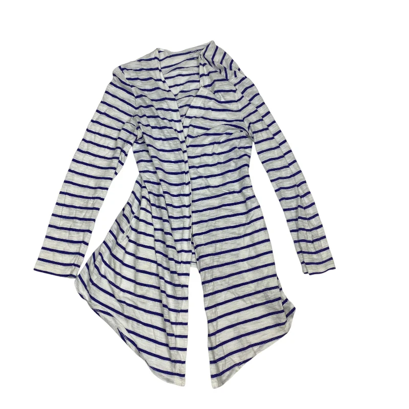 Fantastic Deals Cardigan By Chicos In Blue & White, Size: M
